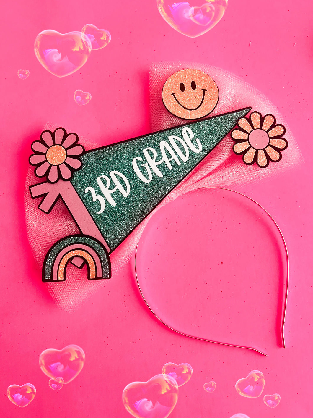 Pennant school headband and piggies