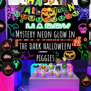 Spooky neon glow piggies