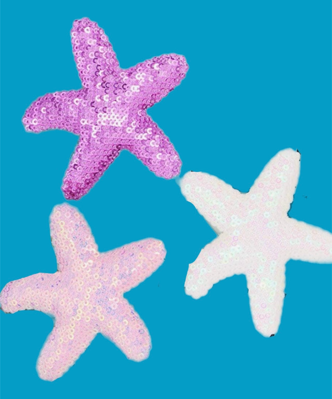 sequin starfish single clip