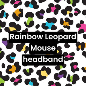 Rainbow Leopard M mystery headband