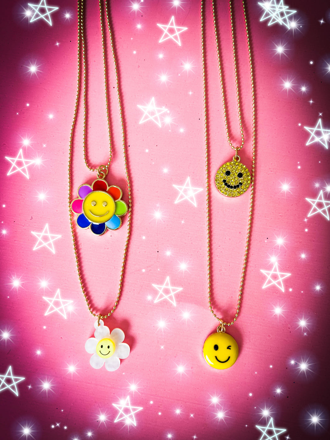 smiles layering necklaces